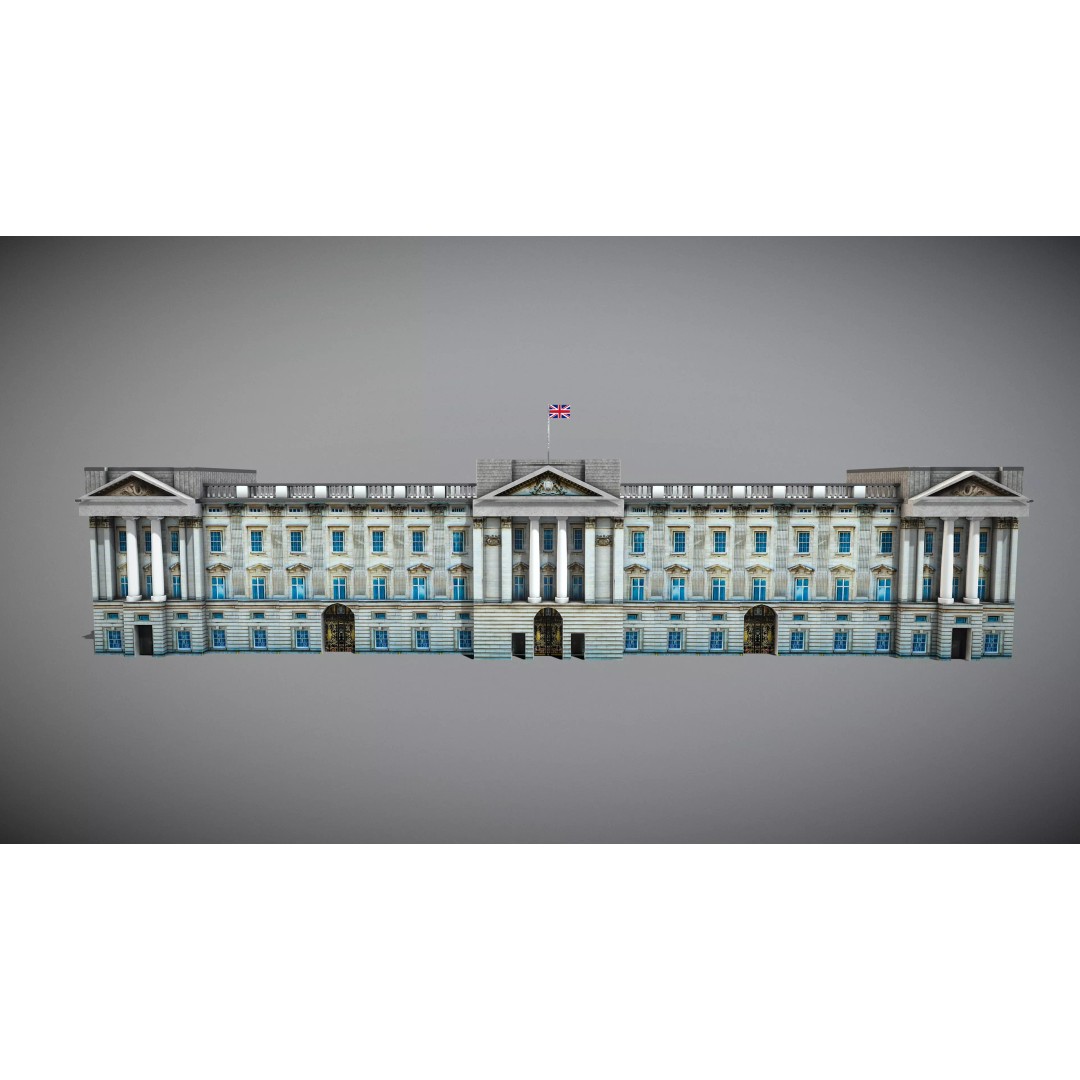 Famous UK Landmark 3D Model – Low Poly Architectural Asset, FBX - View 12