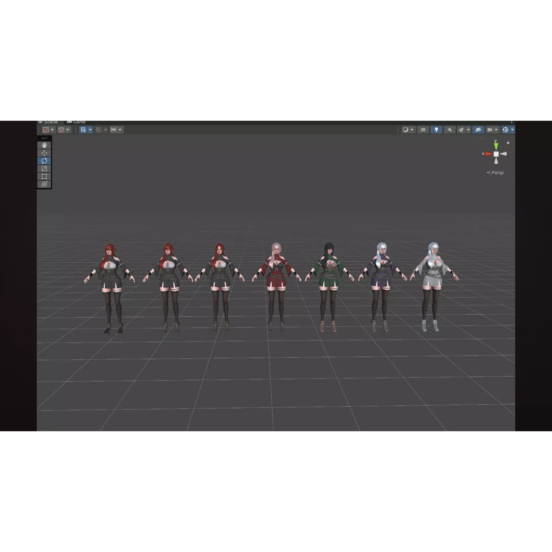 Mage Girl Aliya - Low-Poly Game-Ready 3D Model - View 18