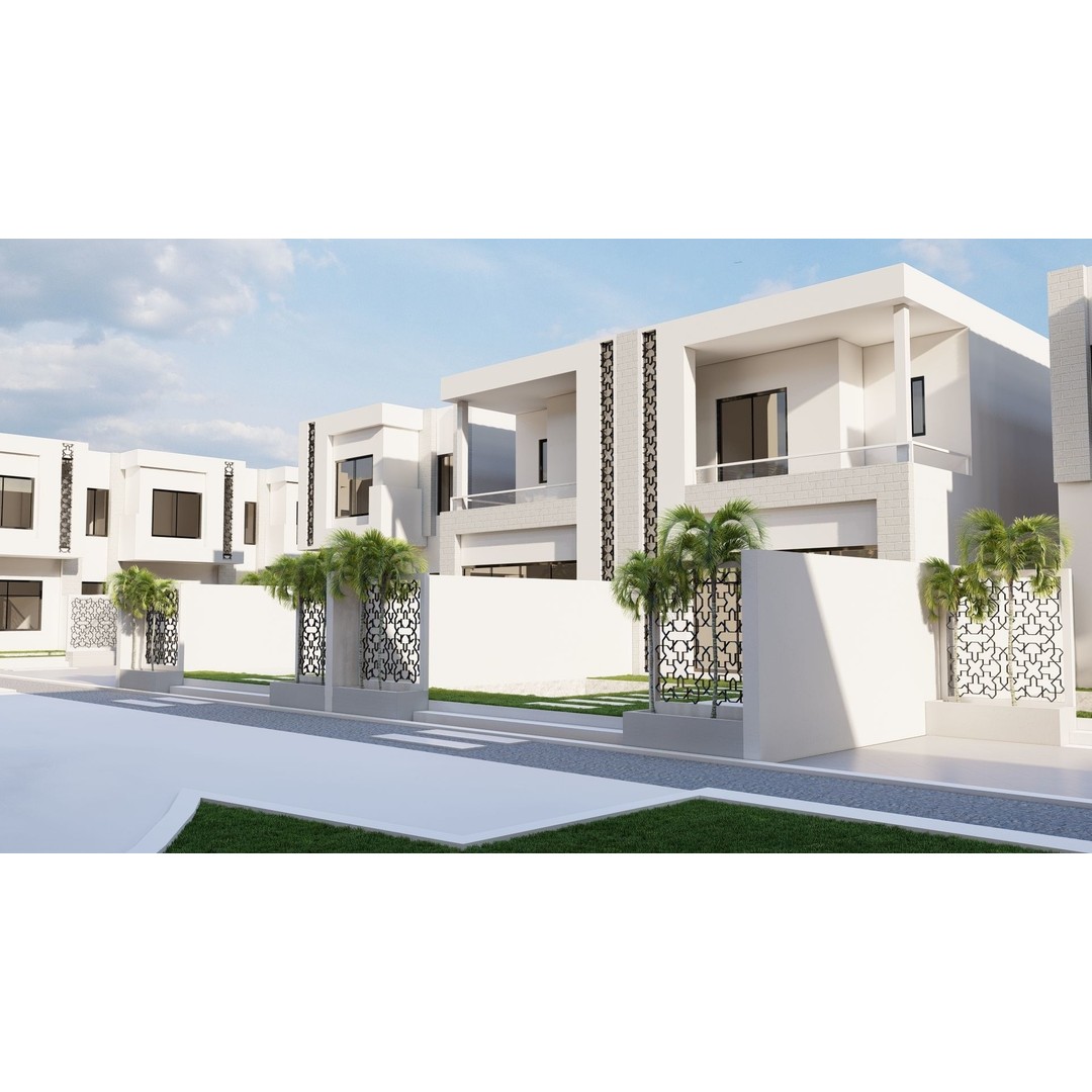 Hotel Complex 3D Model – Modern Architectural Design with Pool & Park - View 18