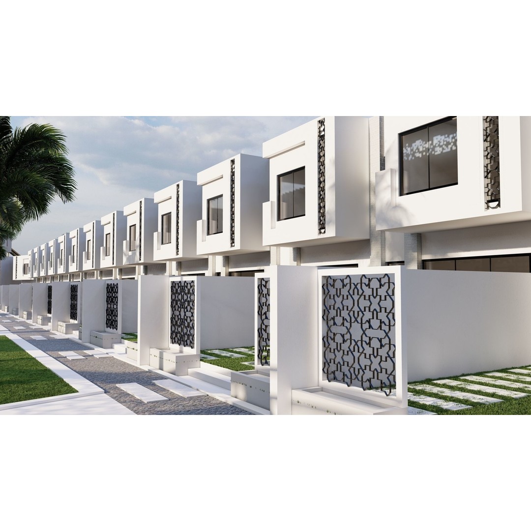 Hotel Complex 3D Model – Modern Architectural Design with Pool & Park - View 20