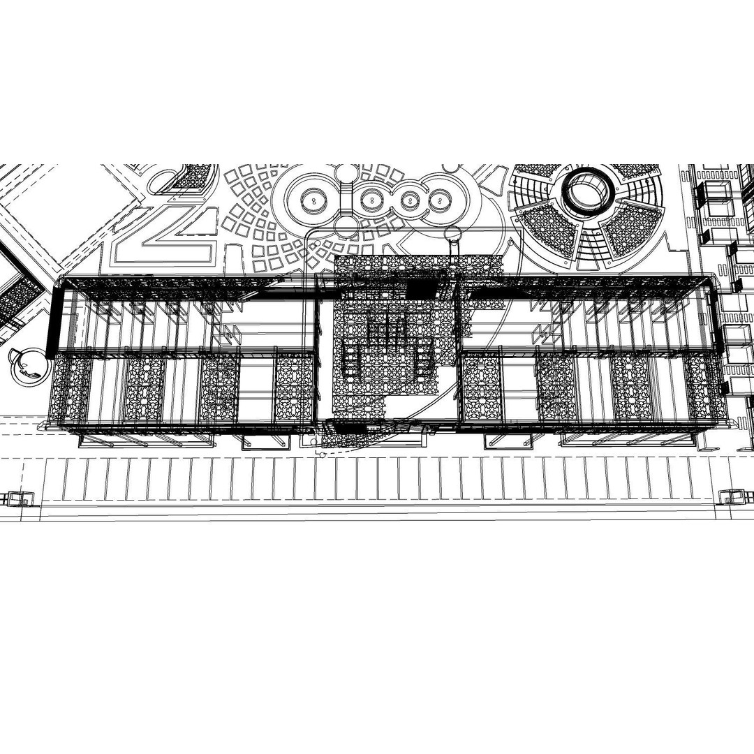 Hotel Complex 3D Model – Modern Architectural Design with Pool & Park - View 24