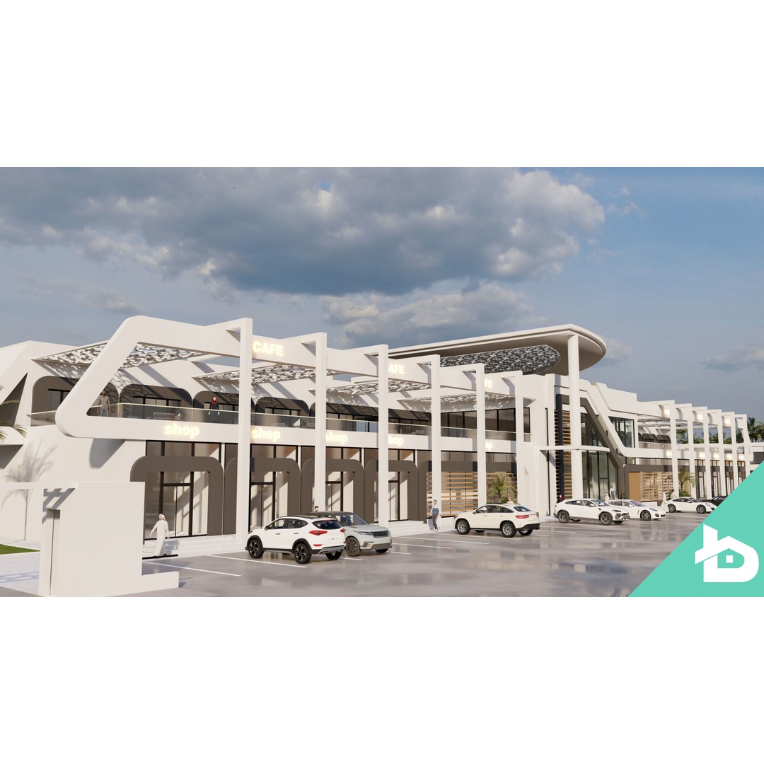 Hotel Complex 3D Model – Modern Architectural Design with Pool & Park - View 6