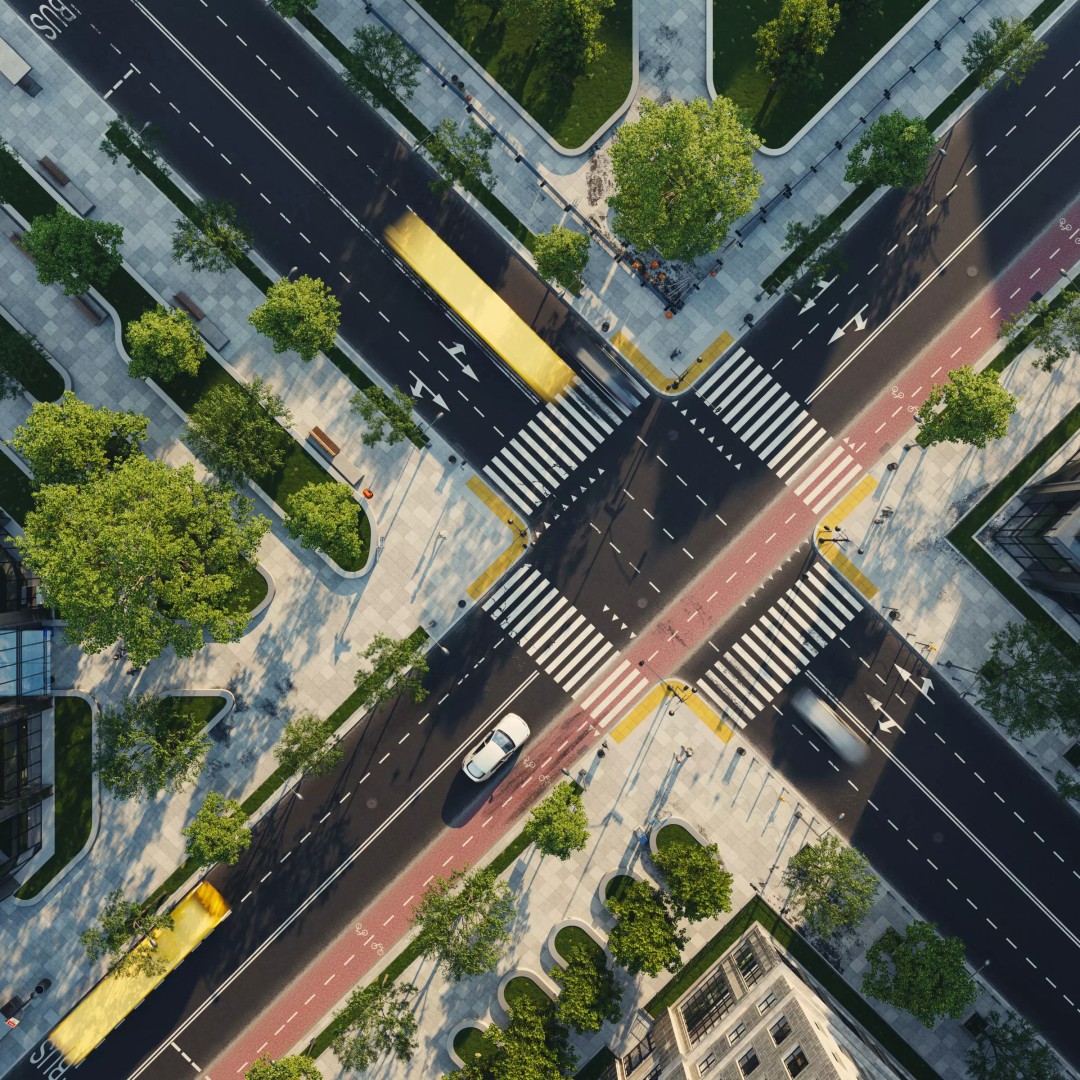 Road Segments 3D Model – Modular Infrastructure Elements, PBR - View 33