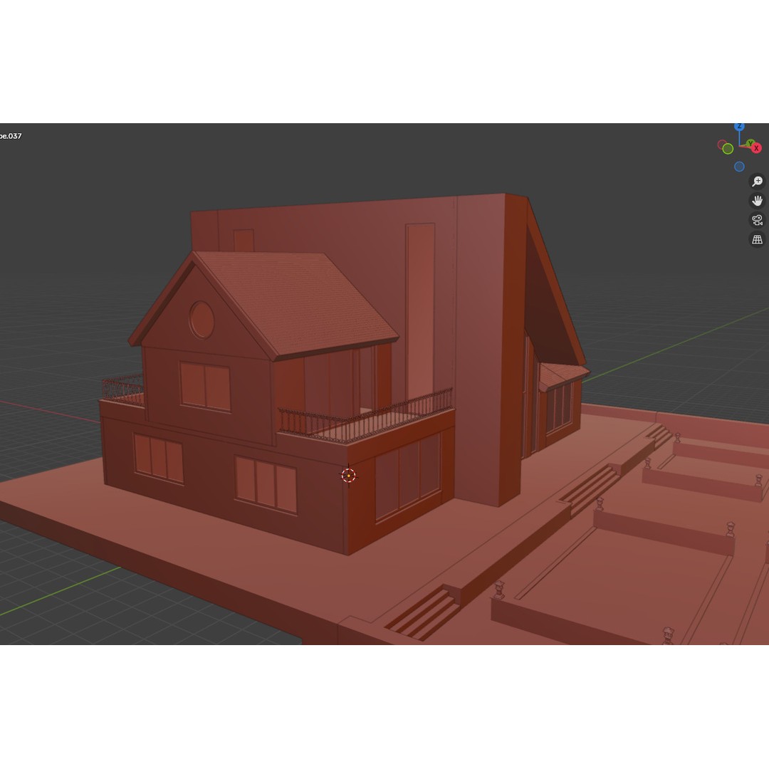 Modern A-Frame Villa 3D Model – Luxury Architectural Visualization, UE5 - View 13