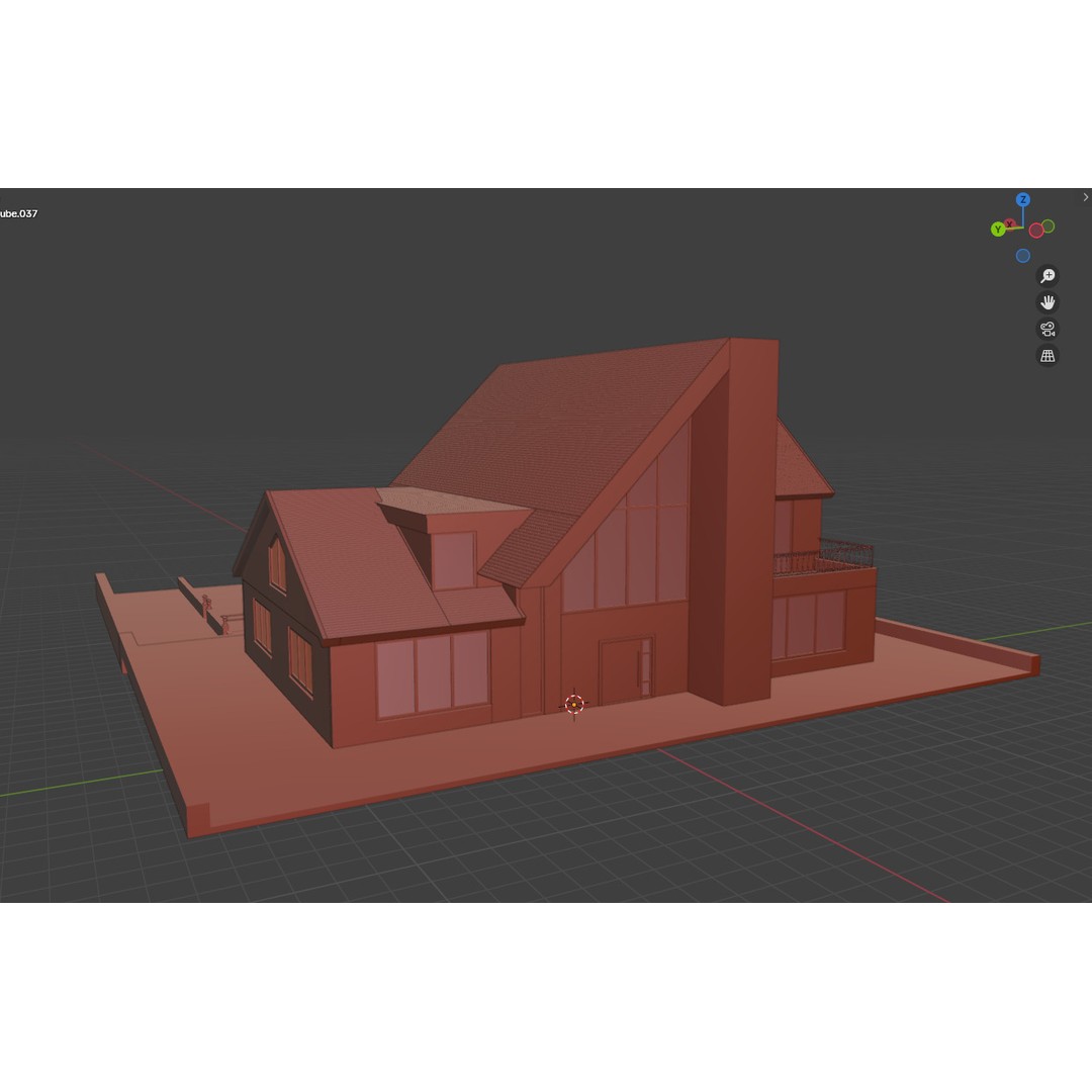 Modern A-Frame Villa 3D Model – Luxury Architectural Visualization, UE5 - View 14