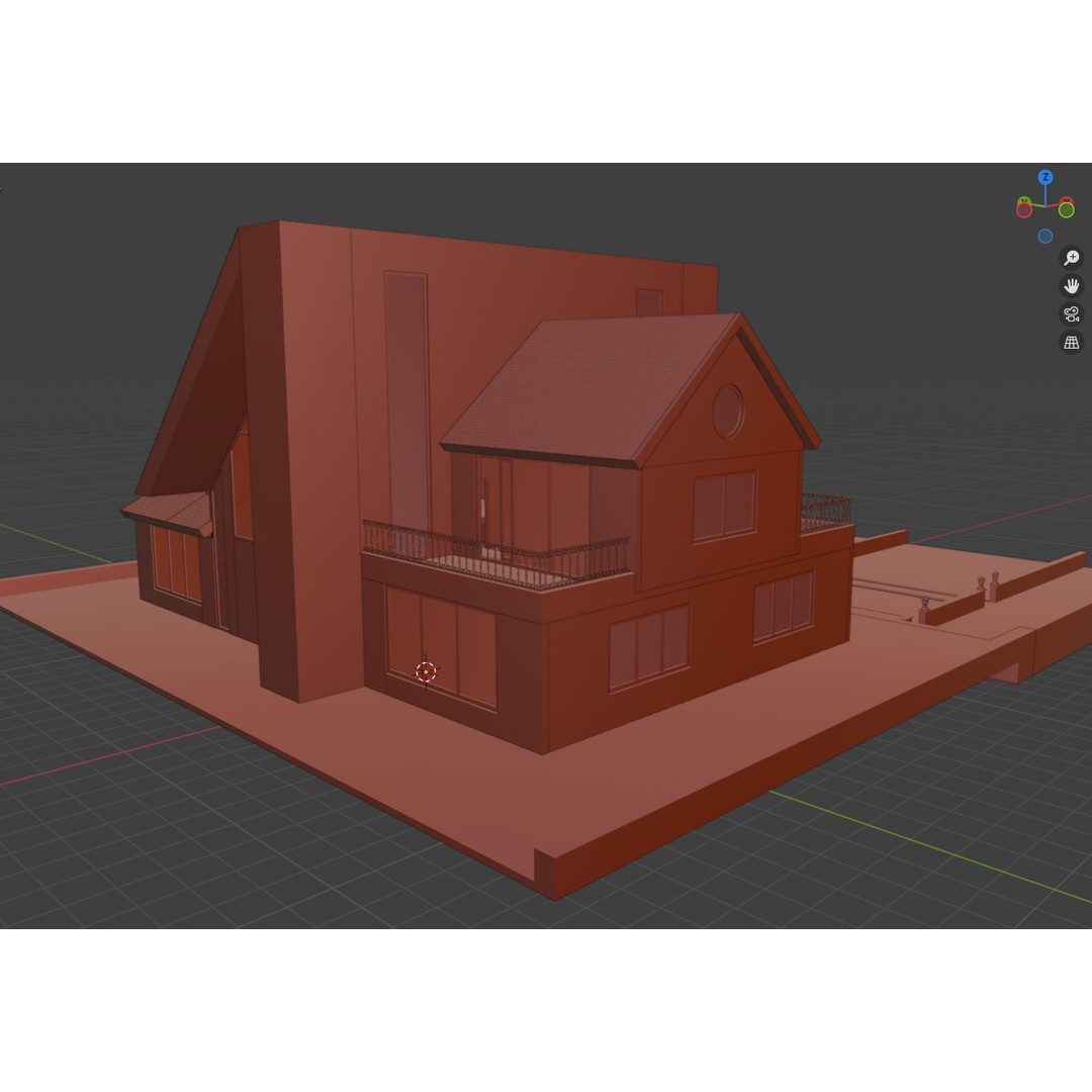 Modern A-Frame Villa 3D Model – Luxury Architectural Visualization, UE5 - View 15