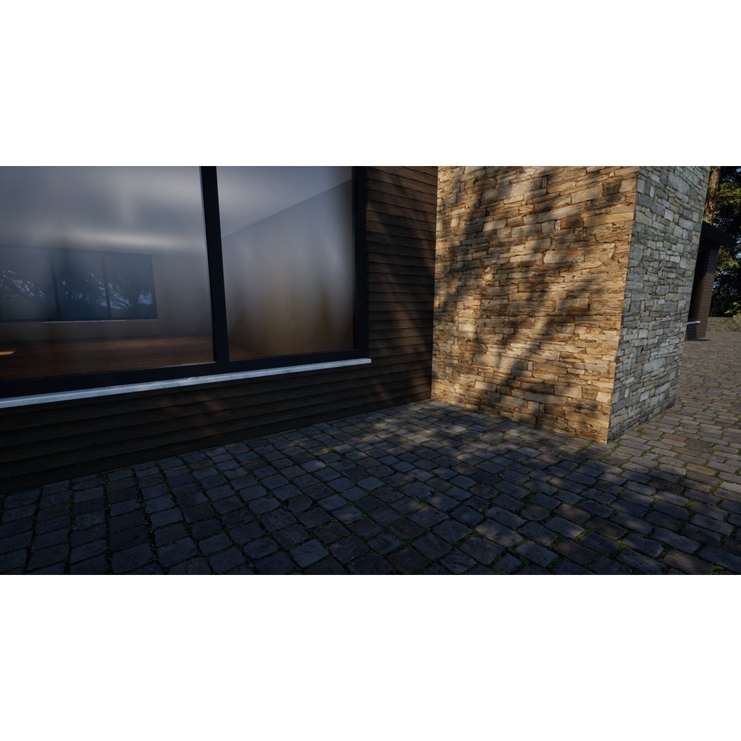 Modern A-Frame Villa 3D Model – Luxury Architectural Visualization, UE5 - View 4