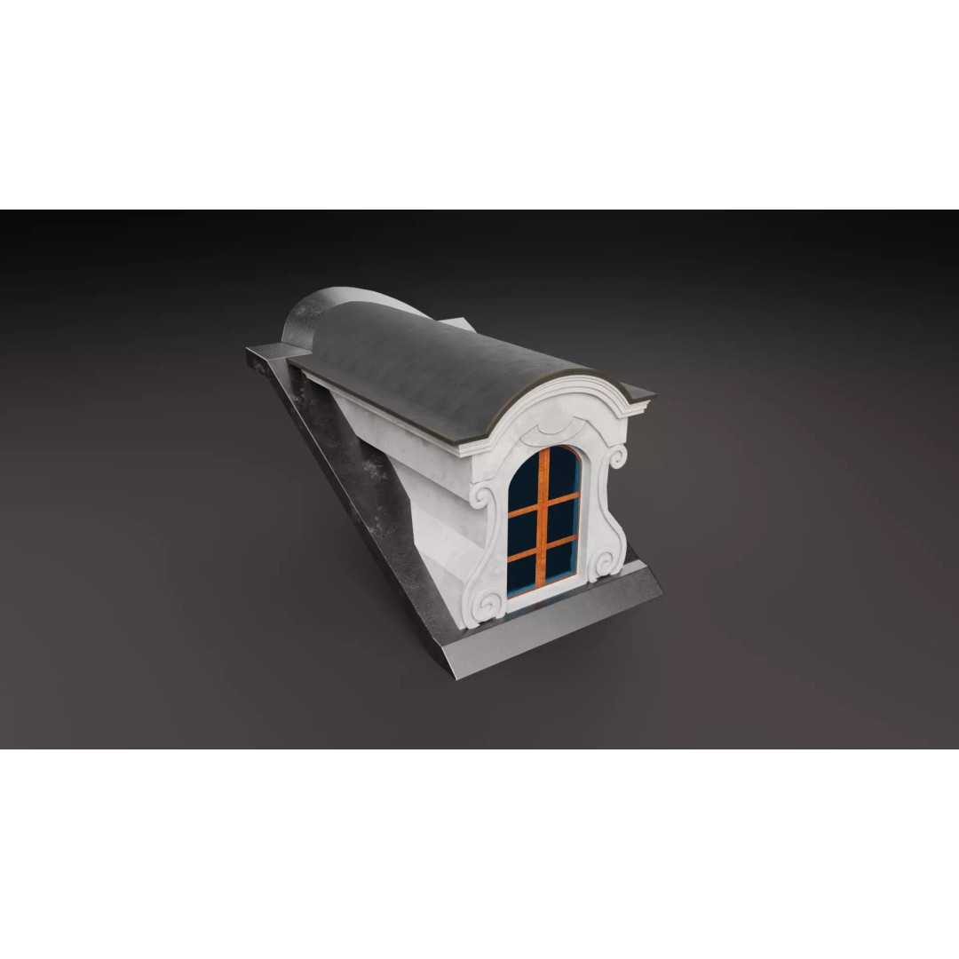 Building Element 3D Model – Low Poly Textured Asset, FBX, Blender - View 17