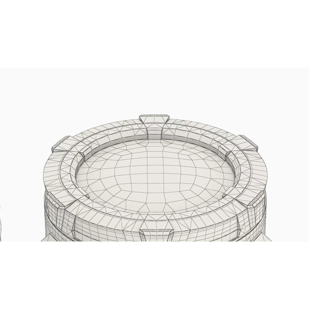 Cryogenic Containment Canister 3D Model – PBR Industrial Asset, FBX - View 9