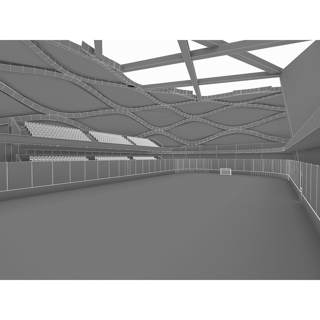 Sports Complex 3D Model – Low Poly Architectural Exterior Visualization - View 15