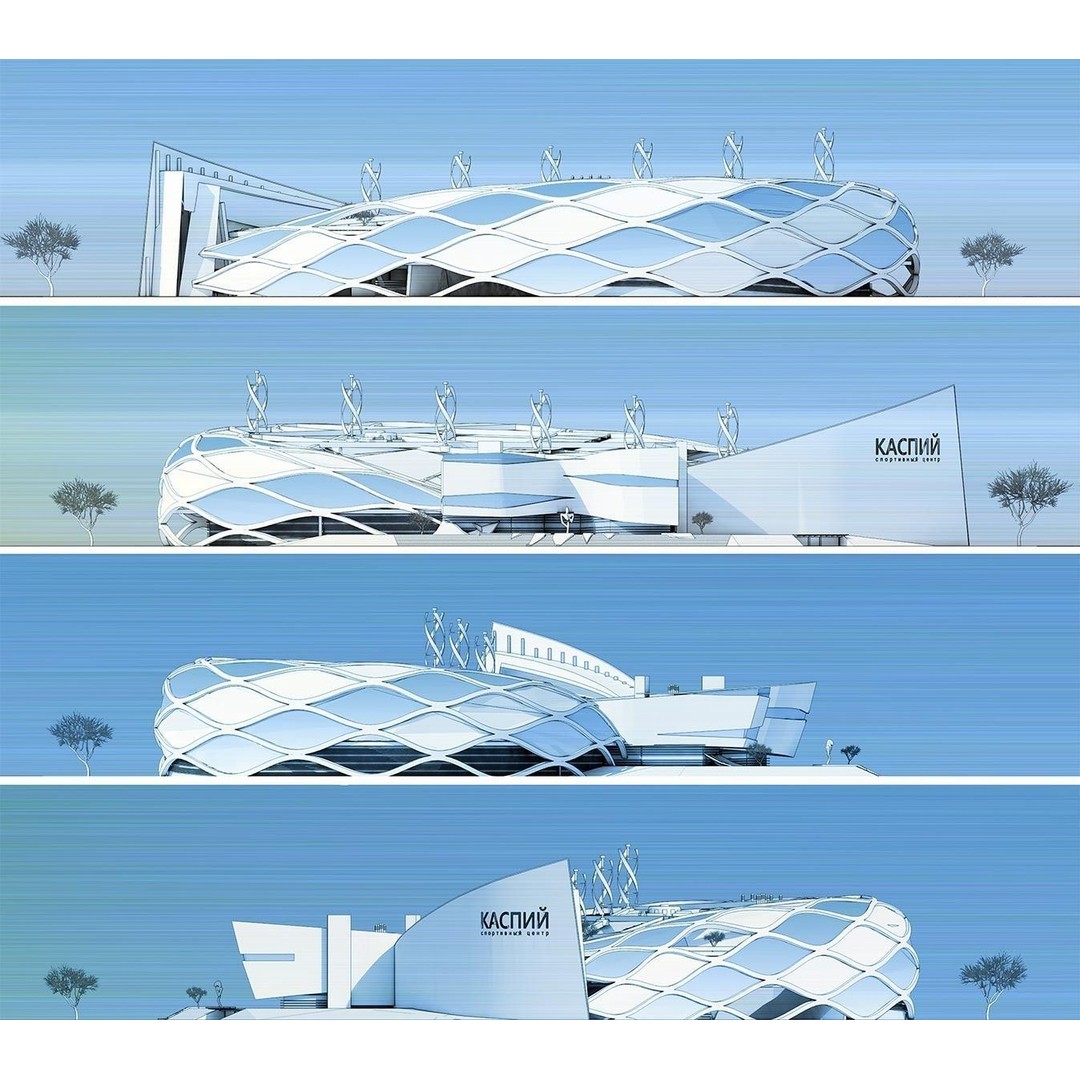 Sports Complex 3D Model – Low Poly Architectural Exterior Visualization - View 7