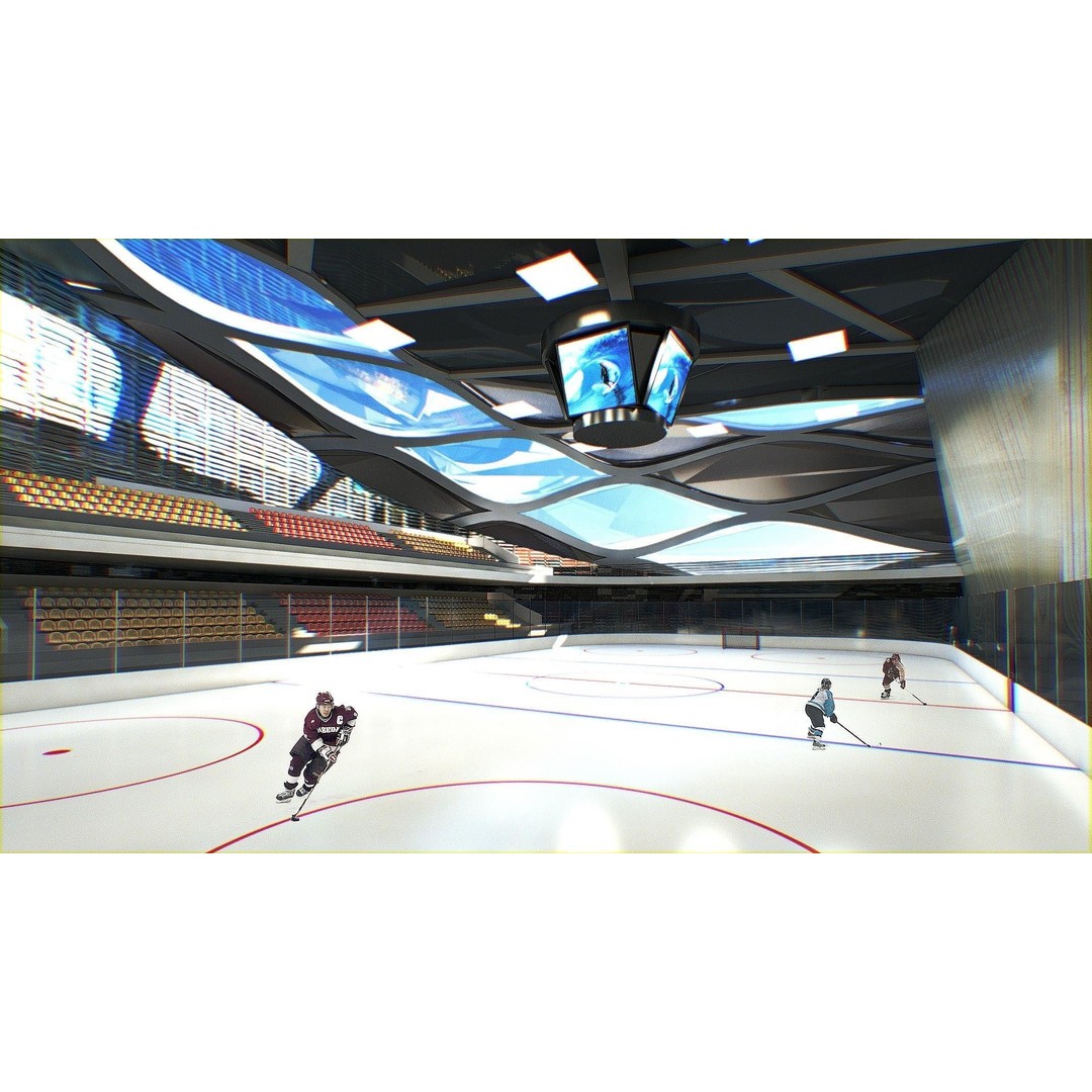 Sports Complex 3D Model – Low Poly Architectural Exterior Visualization - View 9