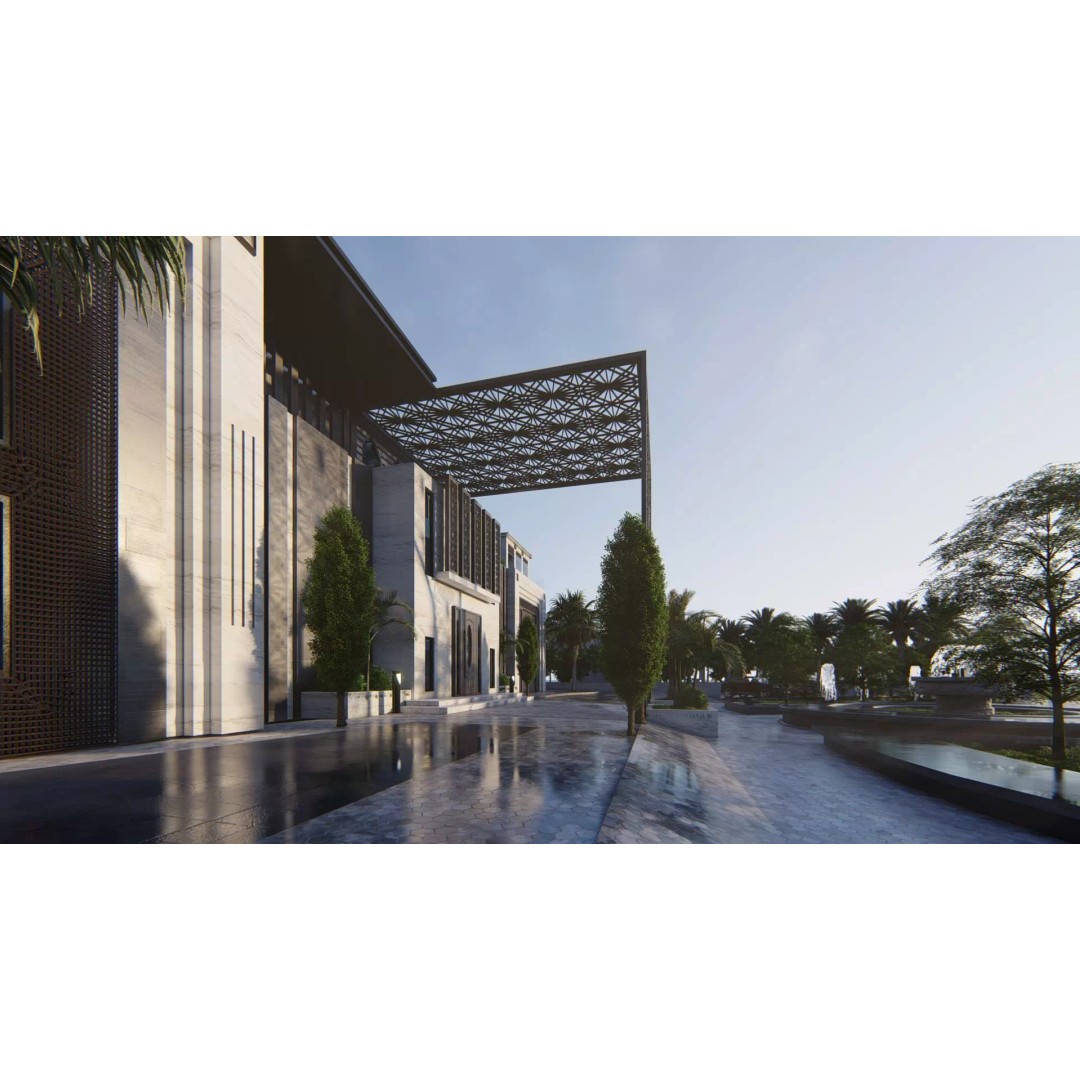 Solitaire Villa 3D Model – Luxurious Exterior Design, FBX - View 18