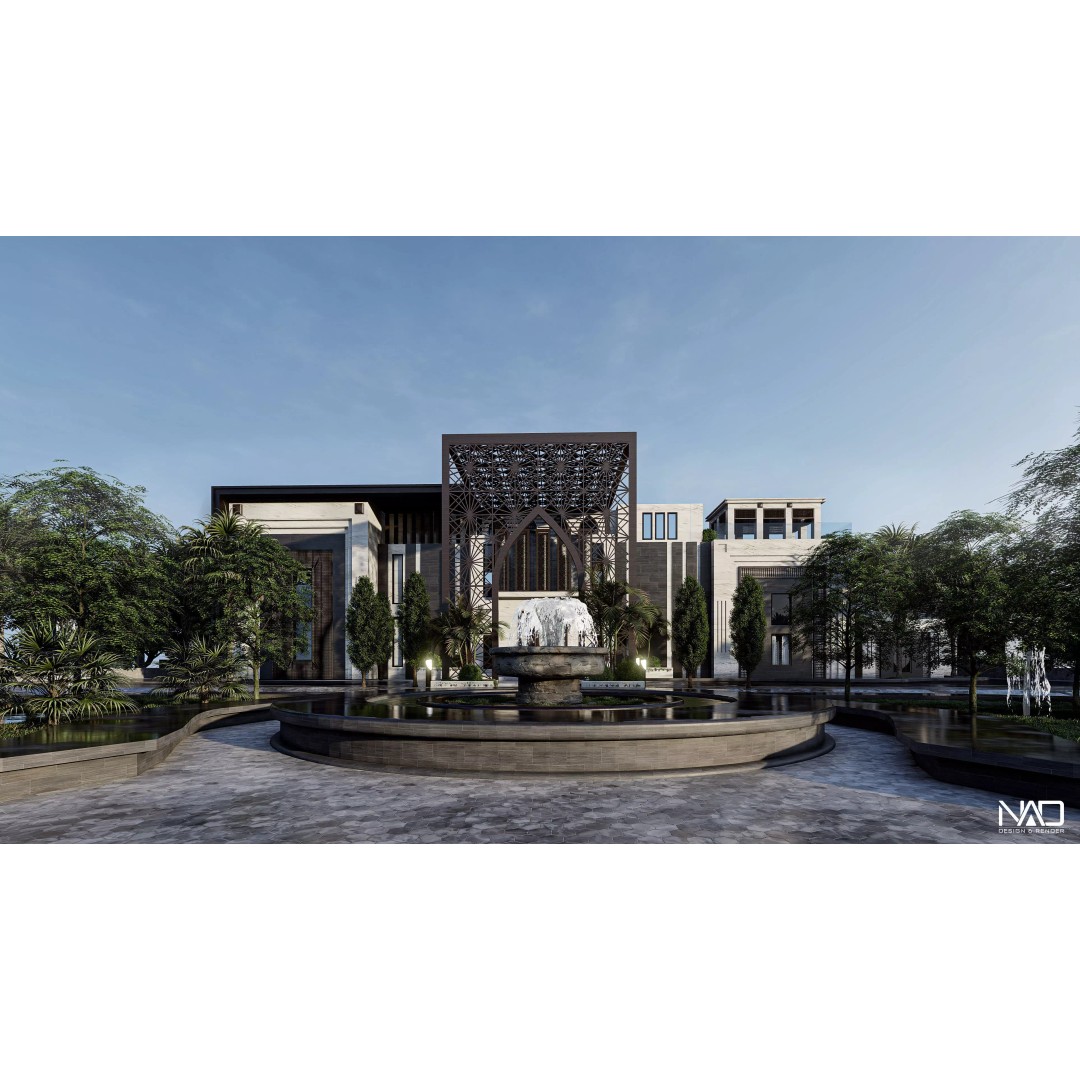 Solitaire Villa 3D Model – Luxurious Exterior Design, FBX - View 2