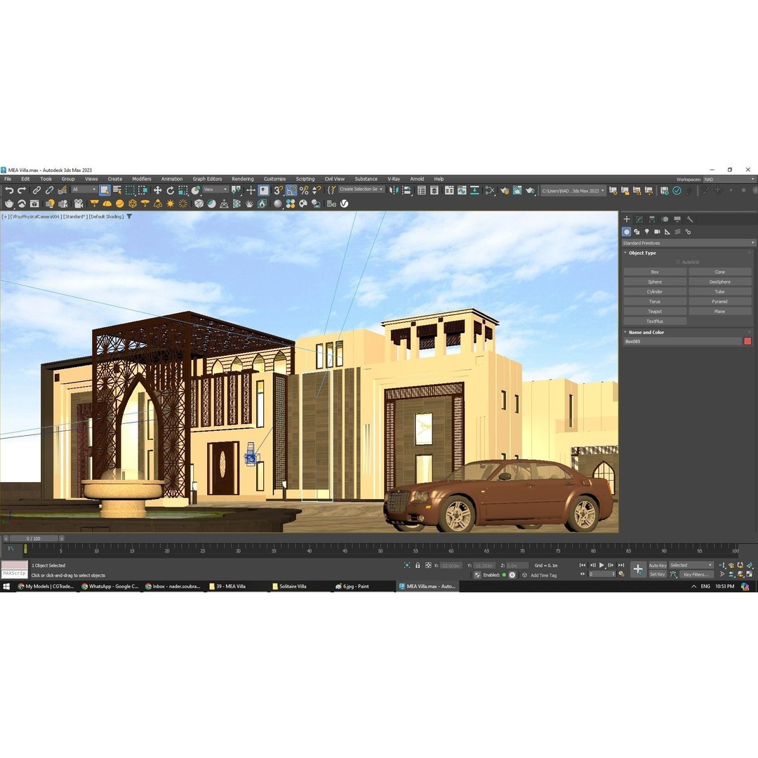 Solitaire Villa 3D Model – Luxurious Exterior Design, FBX - View 8