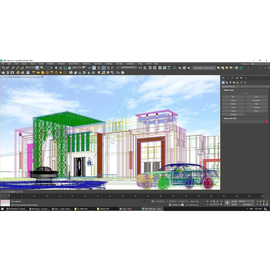 Solitaire Villa 3D Model – Luxurious Exterior Design, FBX - View 9