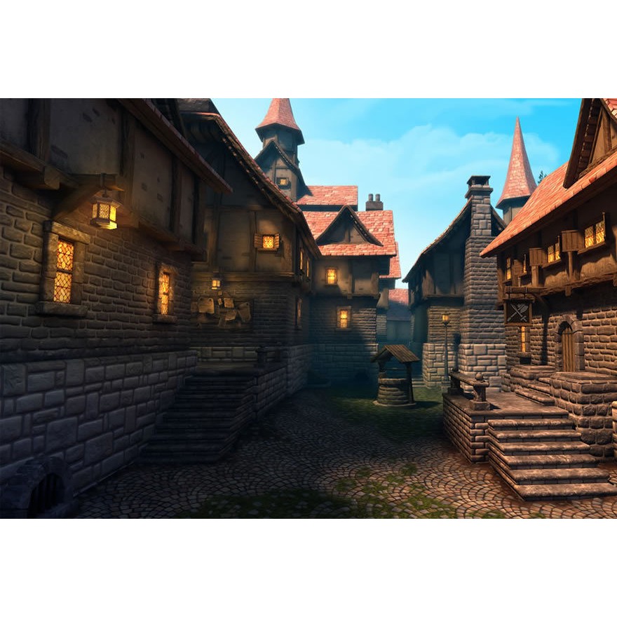 Adventure Village 3D Model – Low Poly Fantasy Town Asset for Unity - View 10