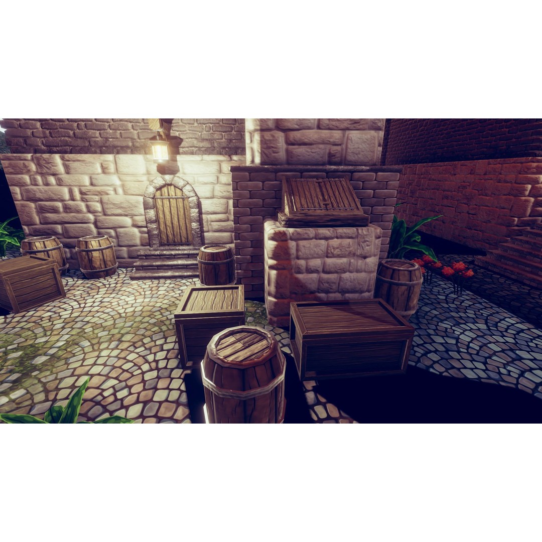 Adventure Village 3D Model – Low Poly Fantasy Town Asset for Unity - View 11