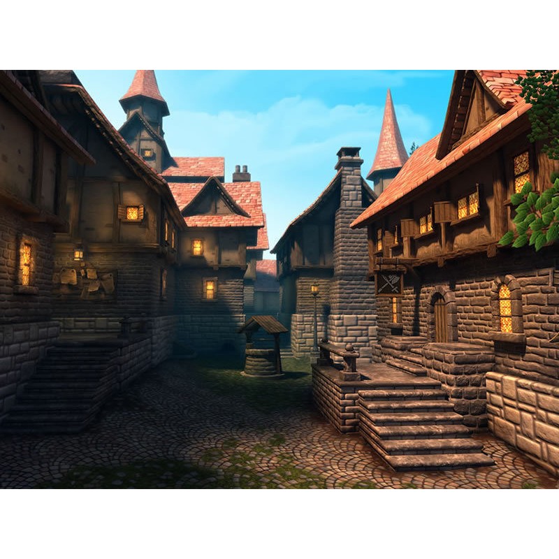 Adventure Village 3D Model – Low Poly Fantasy Town Asset for Unity - View 12