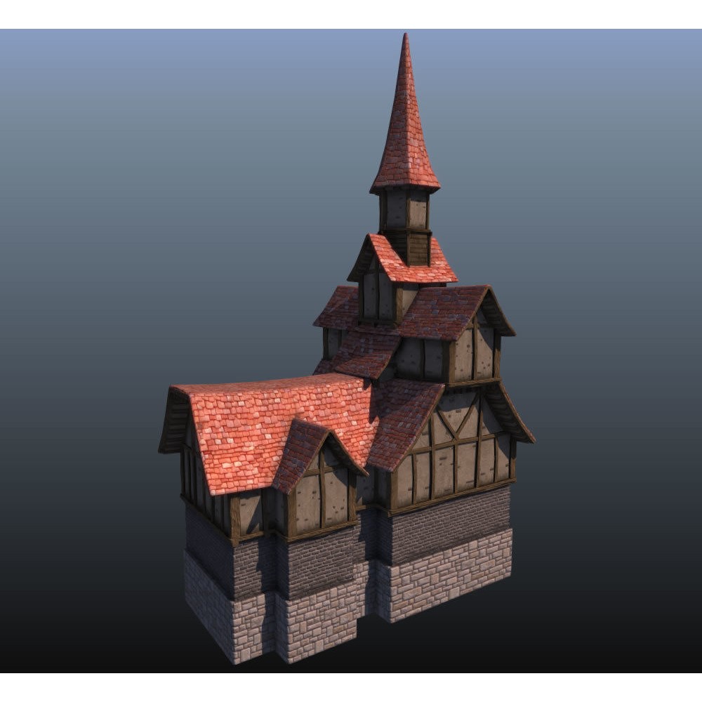 Adventure Village 3D Model – Low Poly Fantasy Town Asset for Unity - View 15
