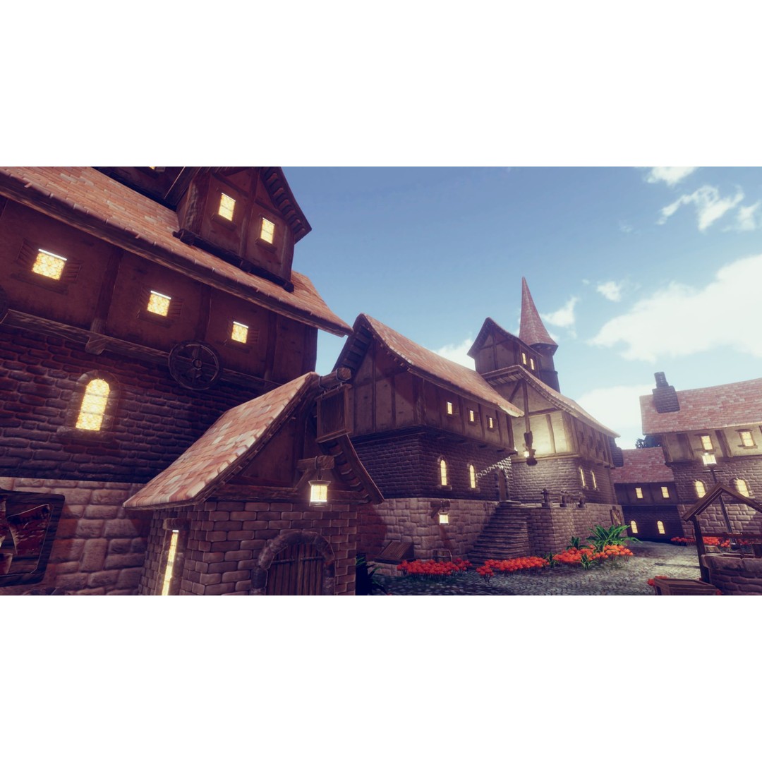 Adventure Village 3D Model – Low Poly Fantasy Town Asset for Unity - View 5