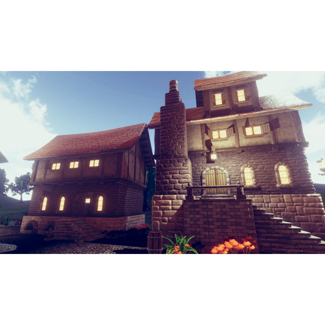 Adventure Village 3D Model – Low Poly Fantasy Town Asset for Unity - View 7