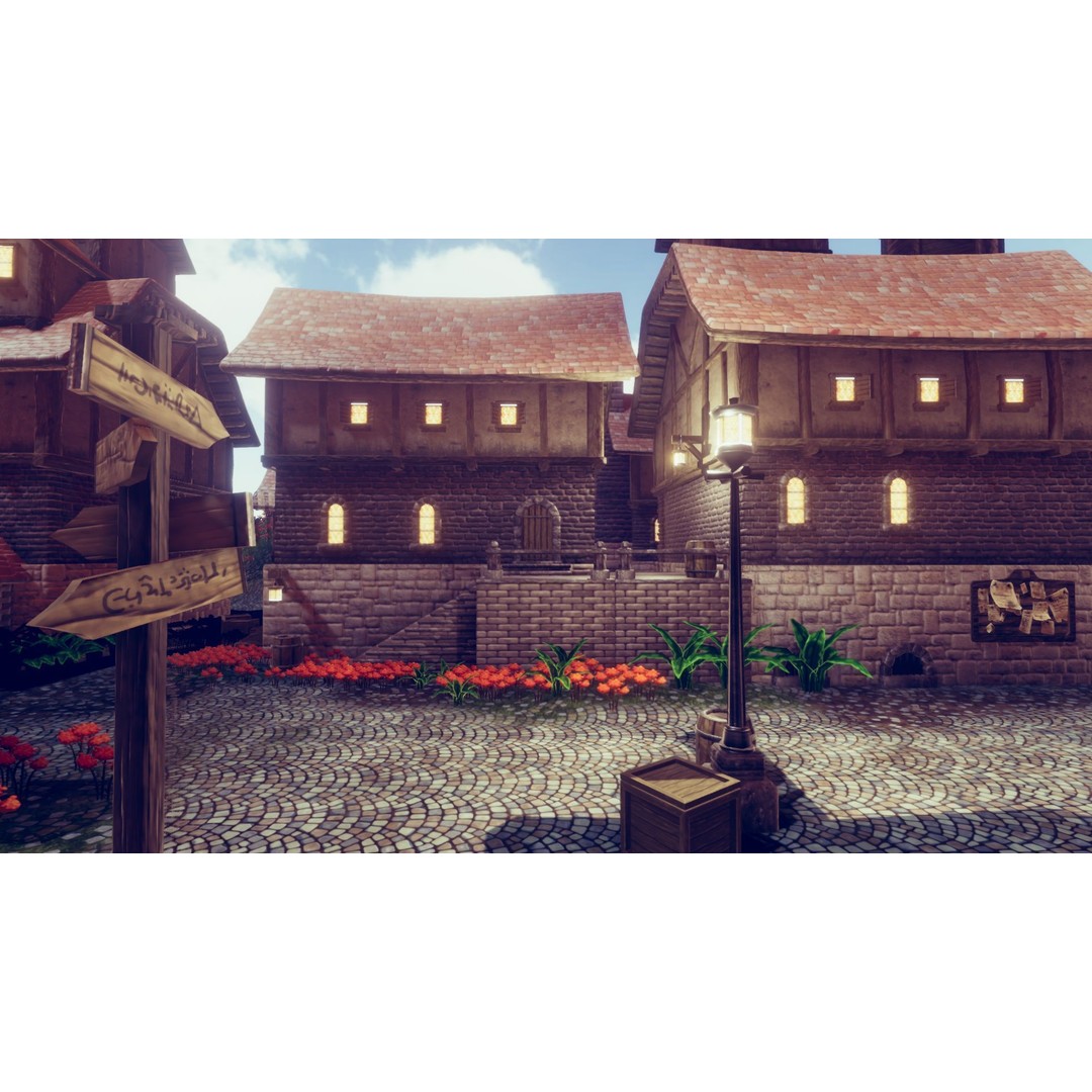 Adventure Village 3D Model – Low Poly Fantasy Town Asset for Unity - View 9