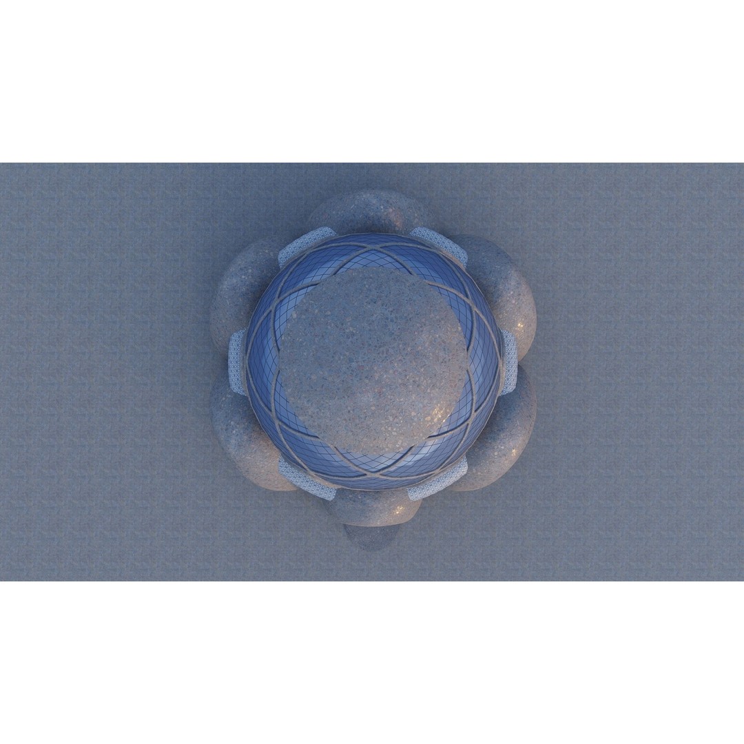 Cosmic Sphere House 3D Model – Low Poly Game Asset, FBX, PBR - View 15