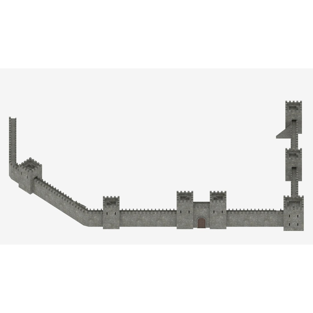 Medieval Castle Pack 3D Model – Low Poly Game Asset, Multiple Formats - View 11