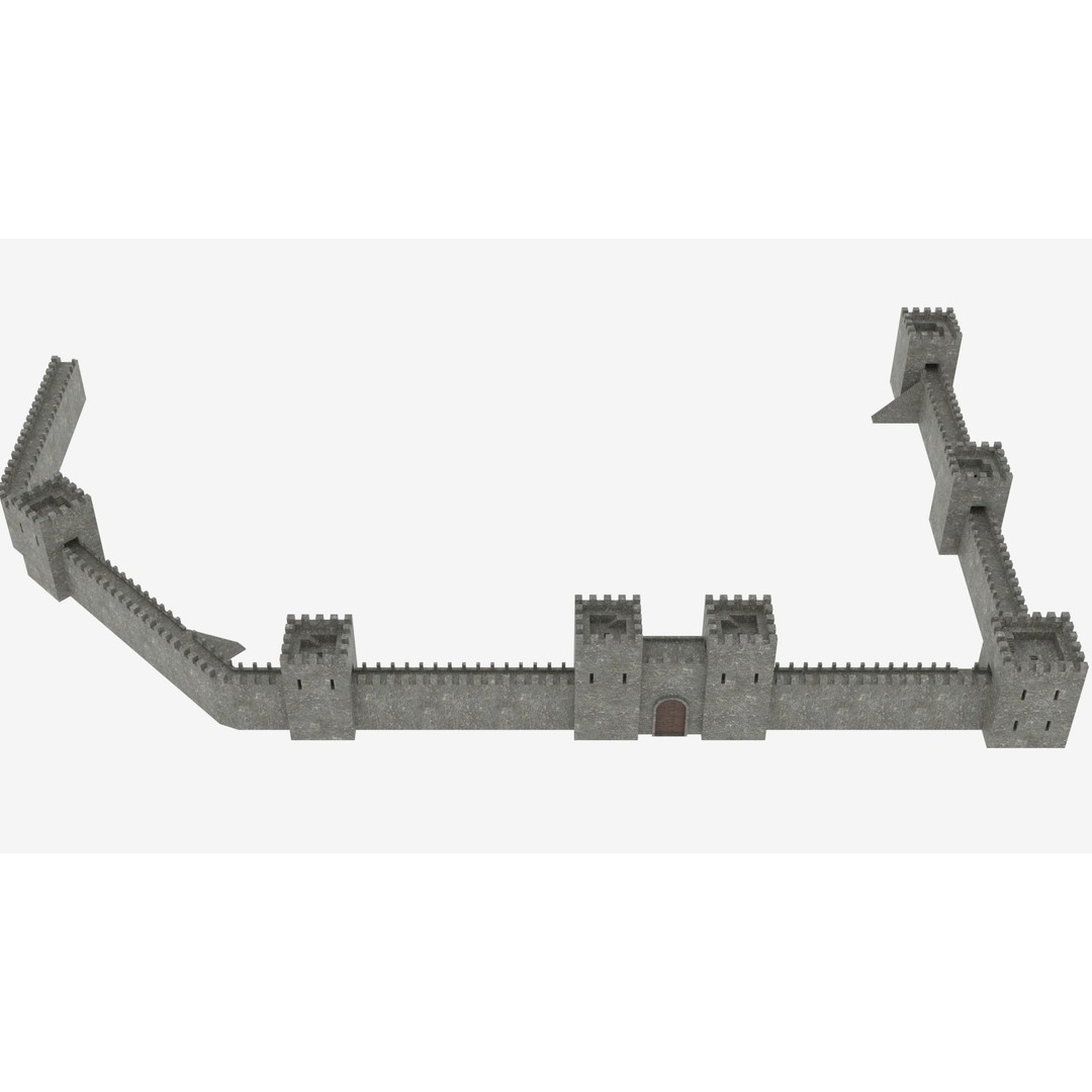 Medieval Castle Pack 3D Model – Low Poly Game Asset, Multiple Formats - View 12