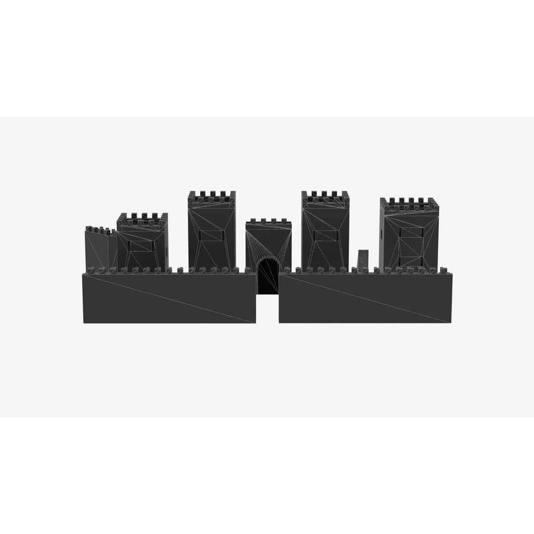 Medieval Castle Pack 3D Model – Low Poly Game Asset, Multiple Formats - View 15