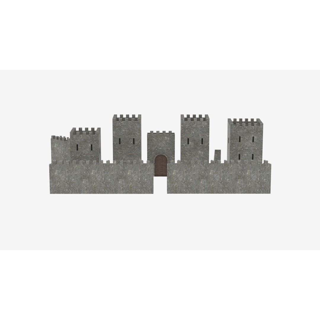 Medieval Castle Pack 3D Model – Low Poly Game Asset, Multiple Formats - View 18