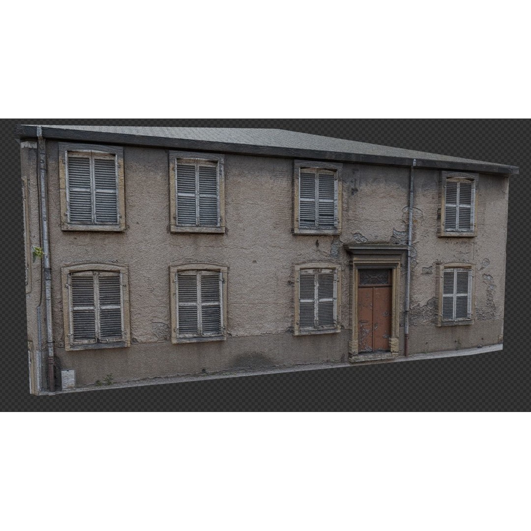 Ultra Realistic Old House 3D Model – Low Poly PBR Asset for Games - View 13