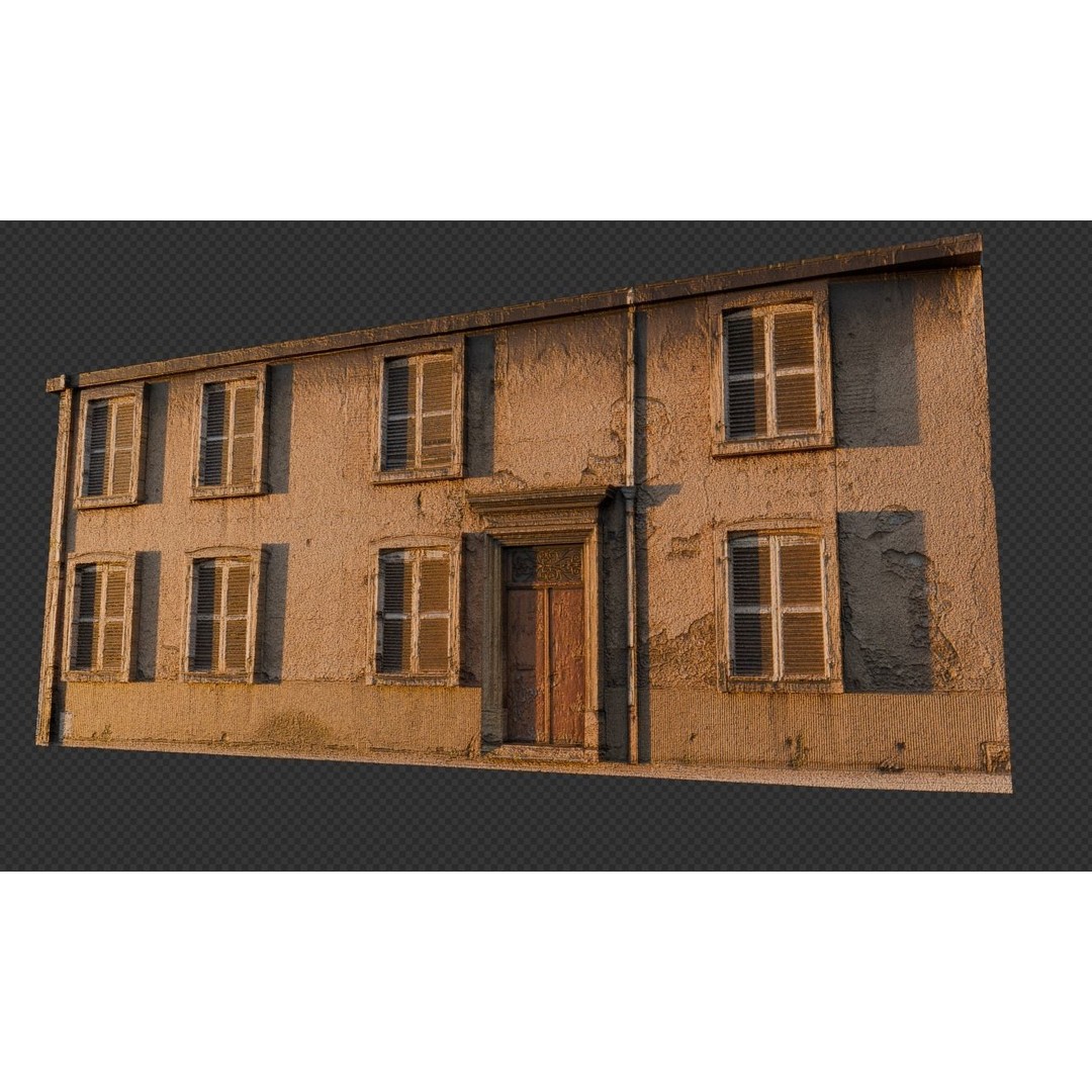 Ultra Realistic Old House 3D Model – Low Poly PBR Asset for Games - View 14