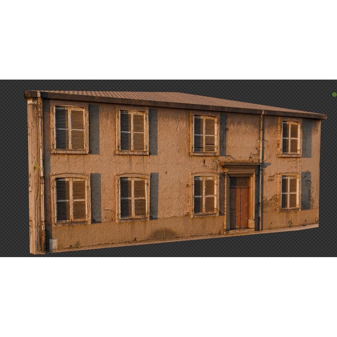 Ultra Realistic Old House 3D Model – Low Poly PBR Asset for Games - View 15