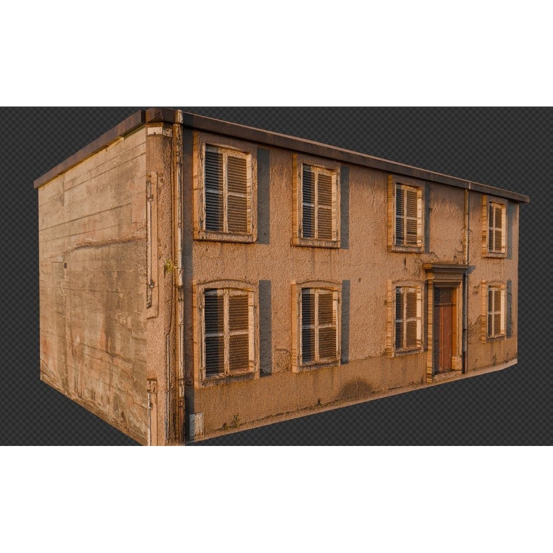 Ultra Realistic Old House 3D Model – Low Poly PBR Asset for Games - View 17