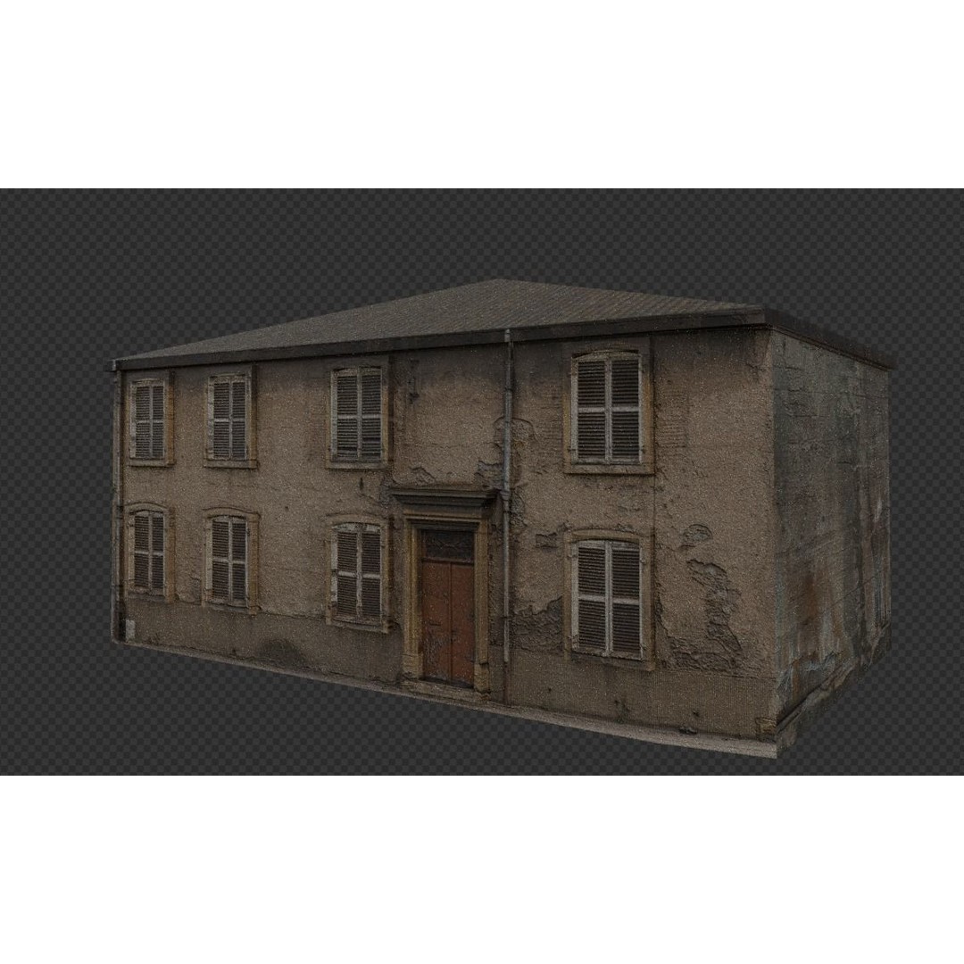 Ultra Realistic Old House 3D Model – Low Poly PBR Asset for Games - View 21