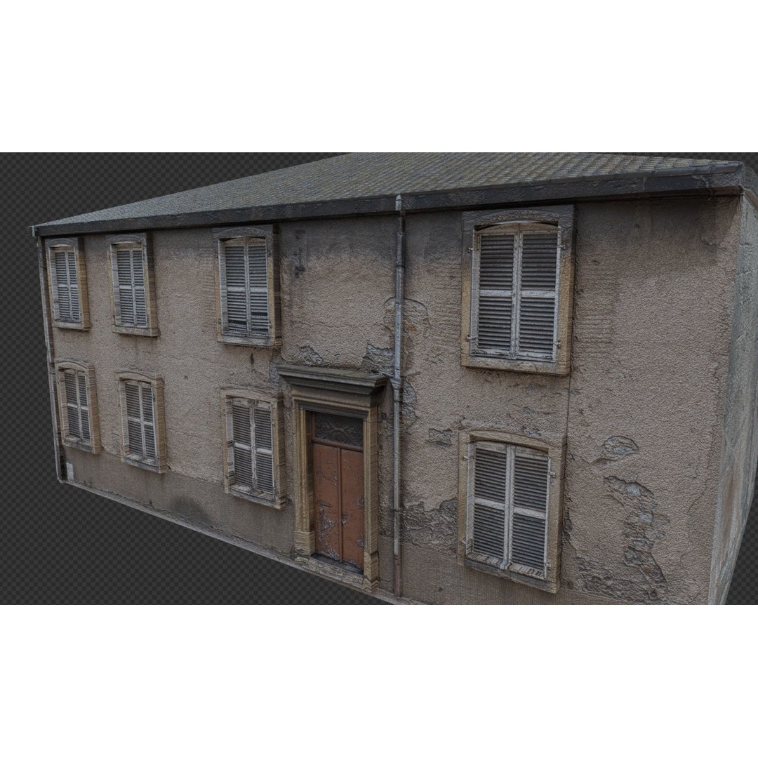 Ultra Realistic Old House 3D Model – Low Poly PBR Asset for Games - View 22