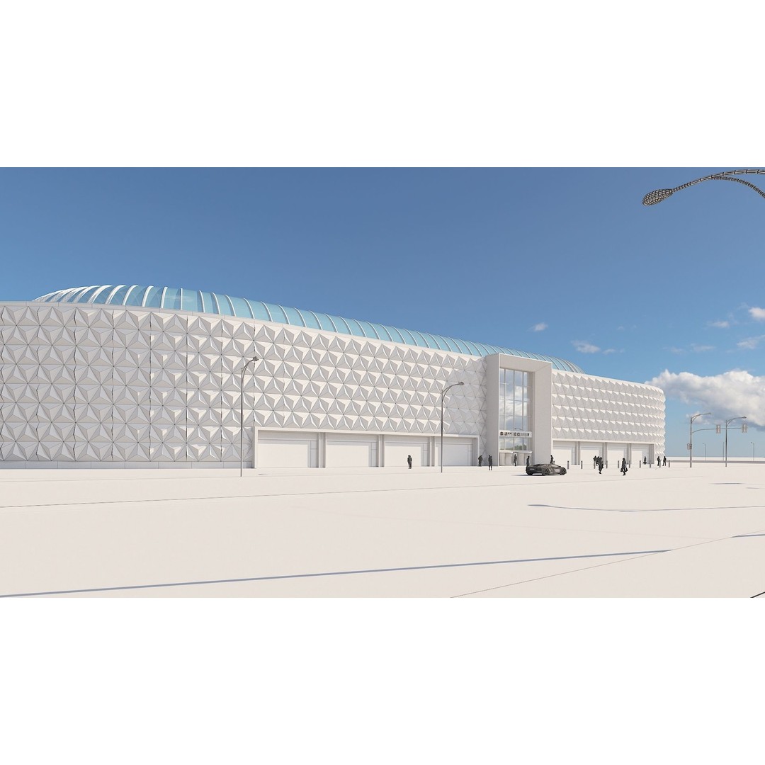 Shopping Centre 3D Model – Detailed Architectural Mall with PBR Textures