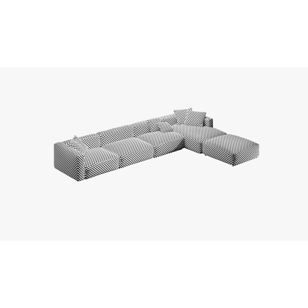 Couch 3D Model – Mid Poly Furniture with PBR Textures, FBX/OBJ - View 12