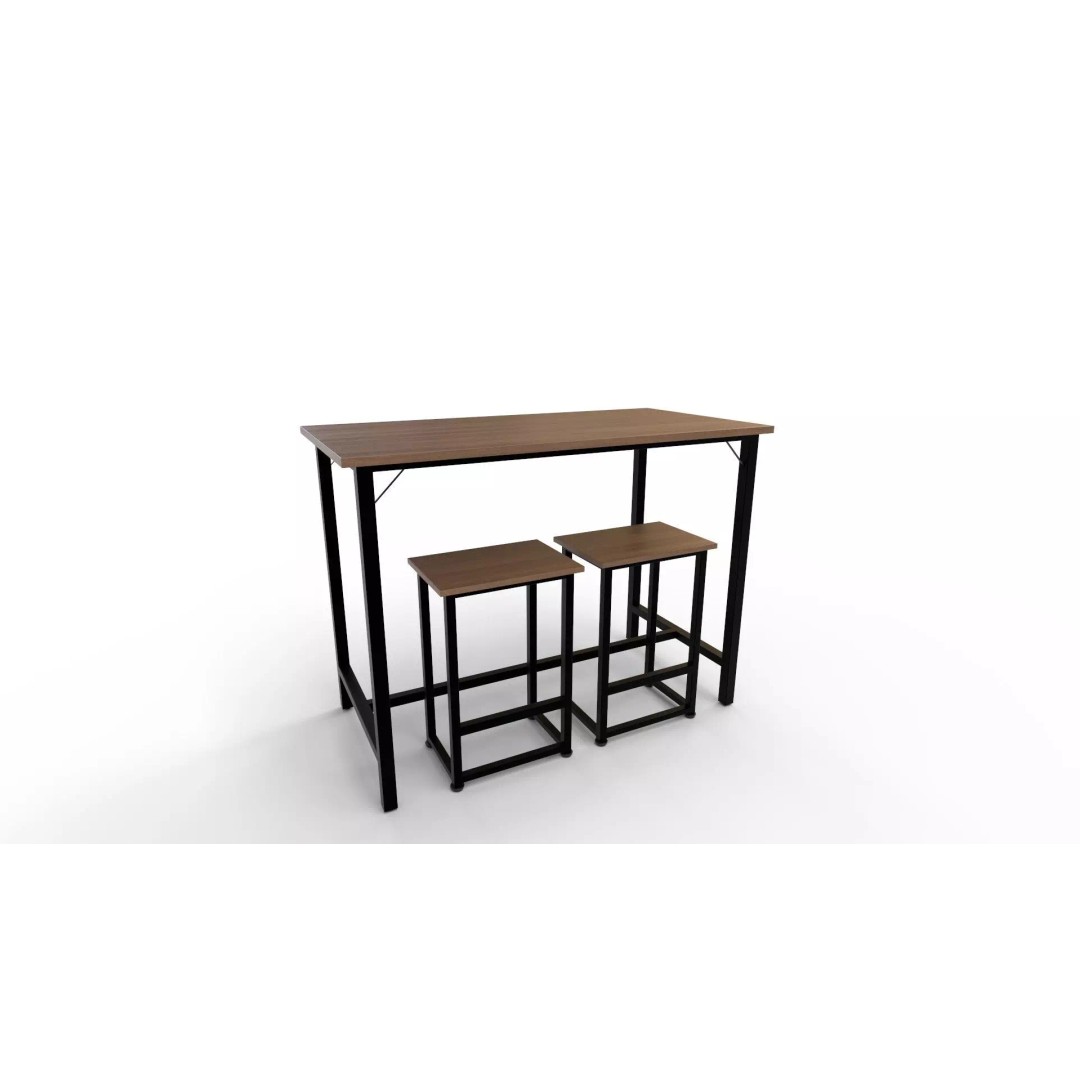 Baroda 2-Person Counter Height Dining Set 3D Model – PBR Textures, FBX, Blender - View 2