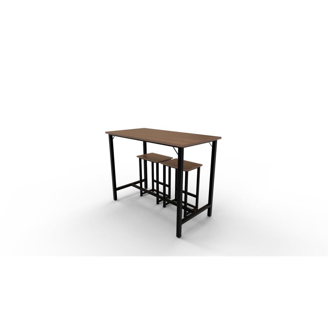Baroda 2-Person Counter Height Dining Set 3D Model – PBR Textures, FBX, Blender - View 7