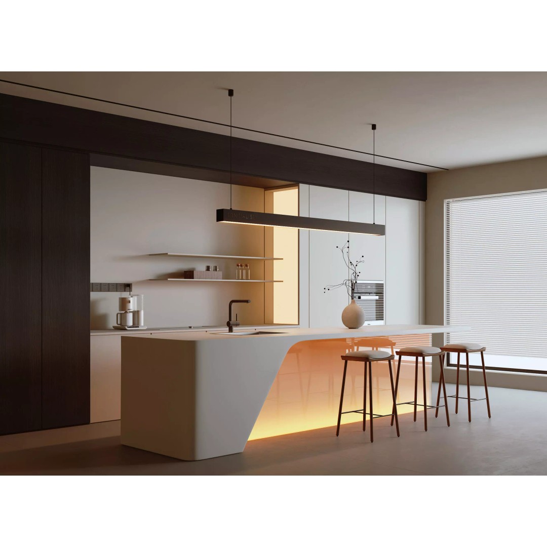Acrylic Countertop 3D Model – Modern Minimalist Kitchen Asset, PBR - View 2