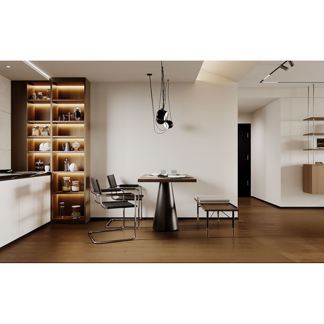 Apartment Interior Scenes 3D Model – Fully Textured, Corona Renderer Ready - View 11