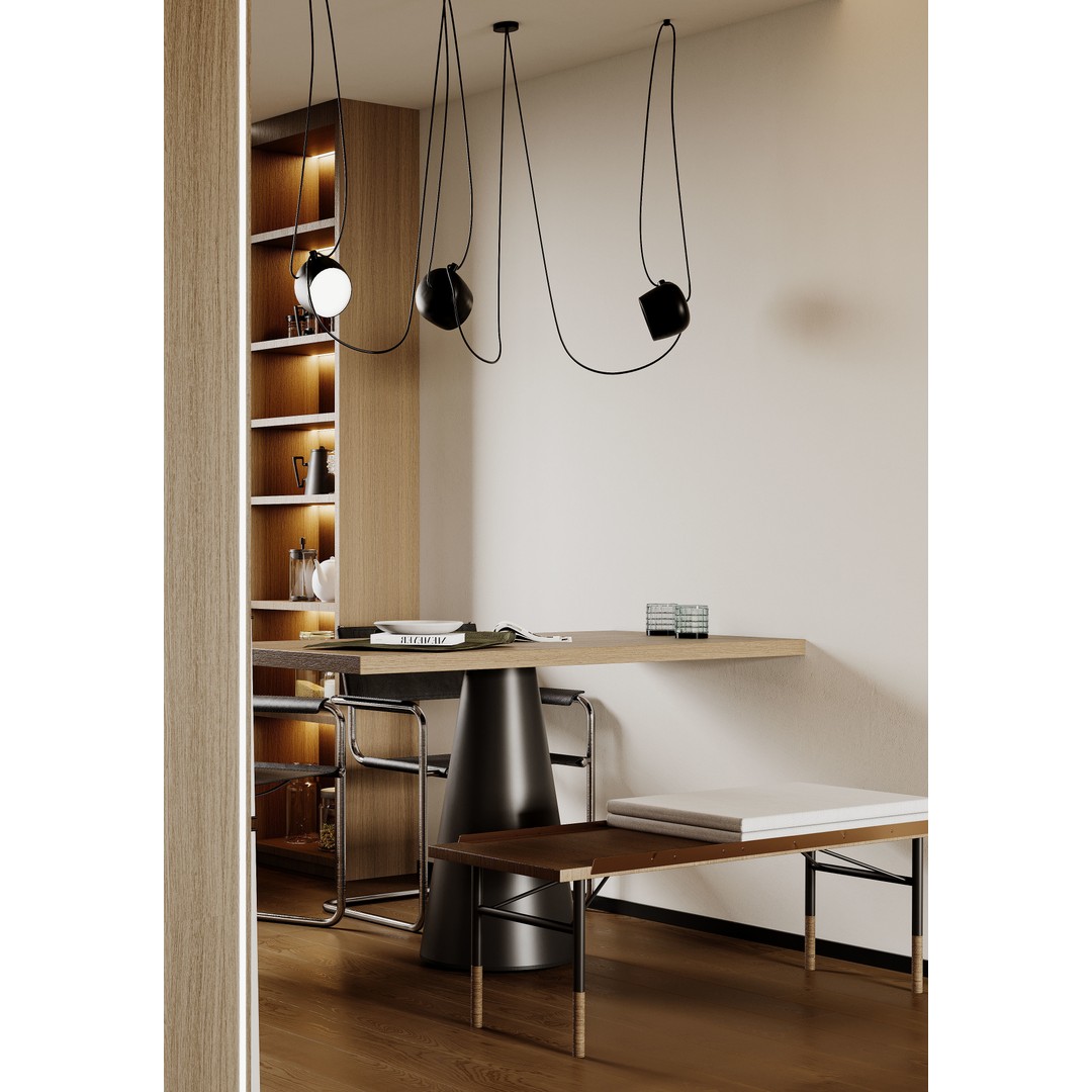 Apartment Interior Scenes 3D Model – Fully Textured, Corona Renderer Ready - View 3