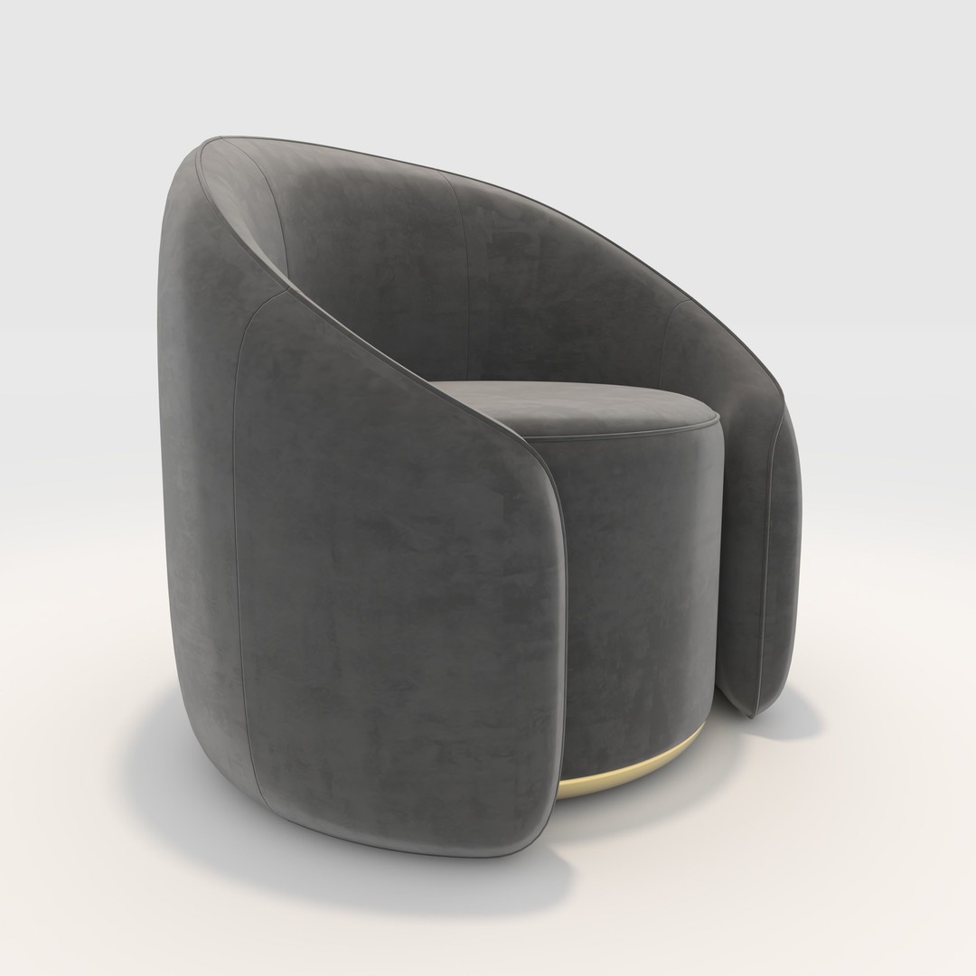 Armchair 29 3D Model – PBR Furniture Asset for Interior Design - View 10