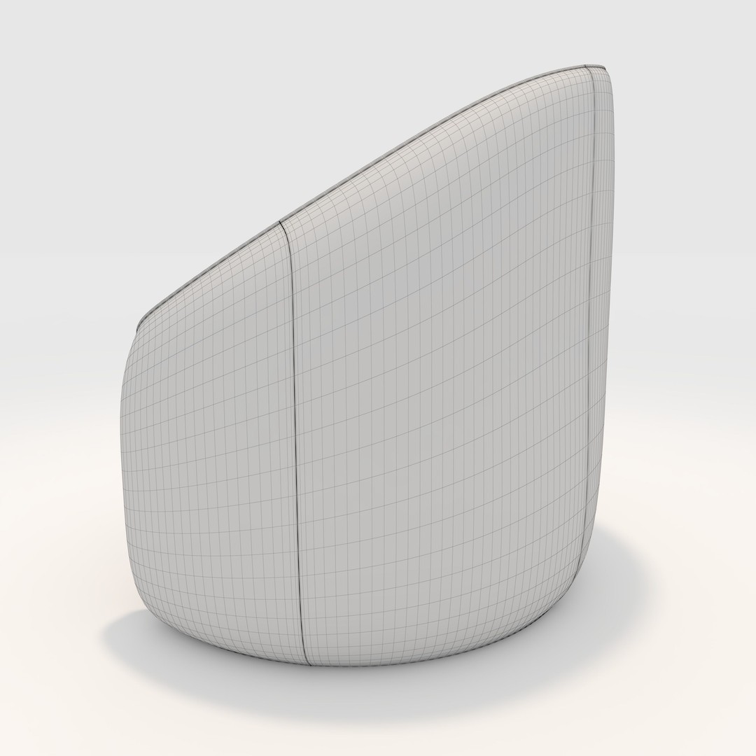 Armchair 29 3D Model – PBR Furniture Asset for Interior Design - View 15