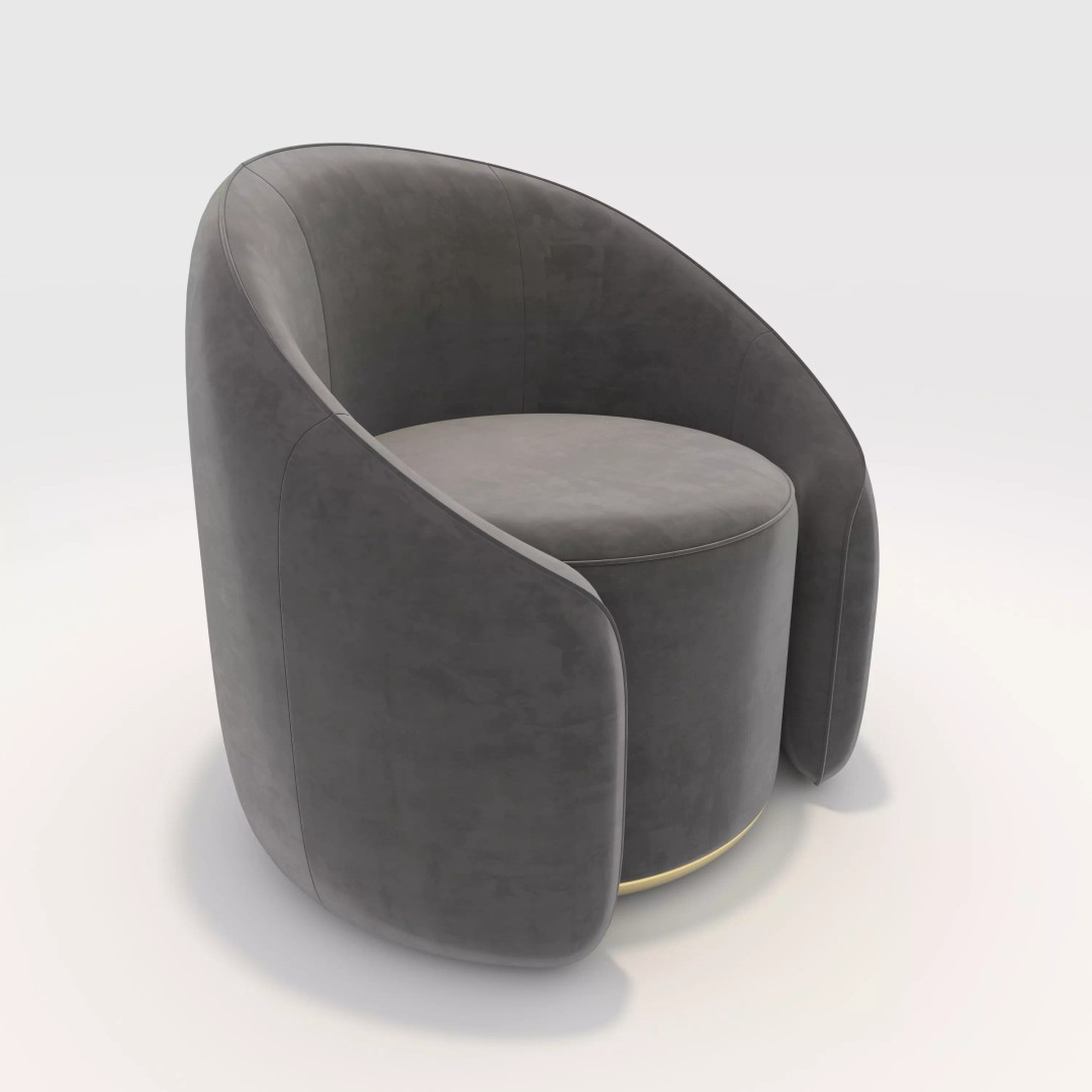 Armchair 29 3D Model – PBR Furniture Asset for Interior Design - View 2