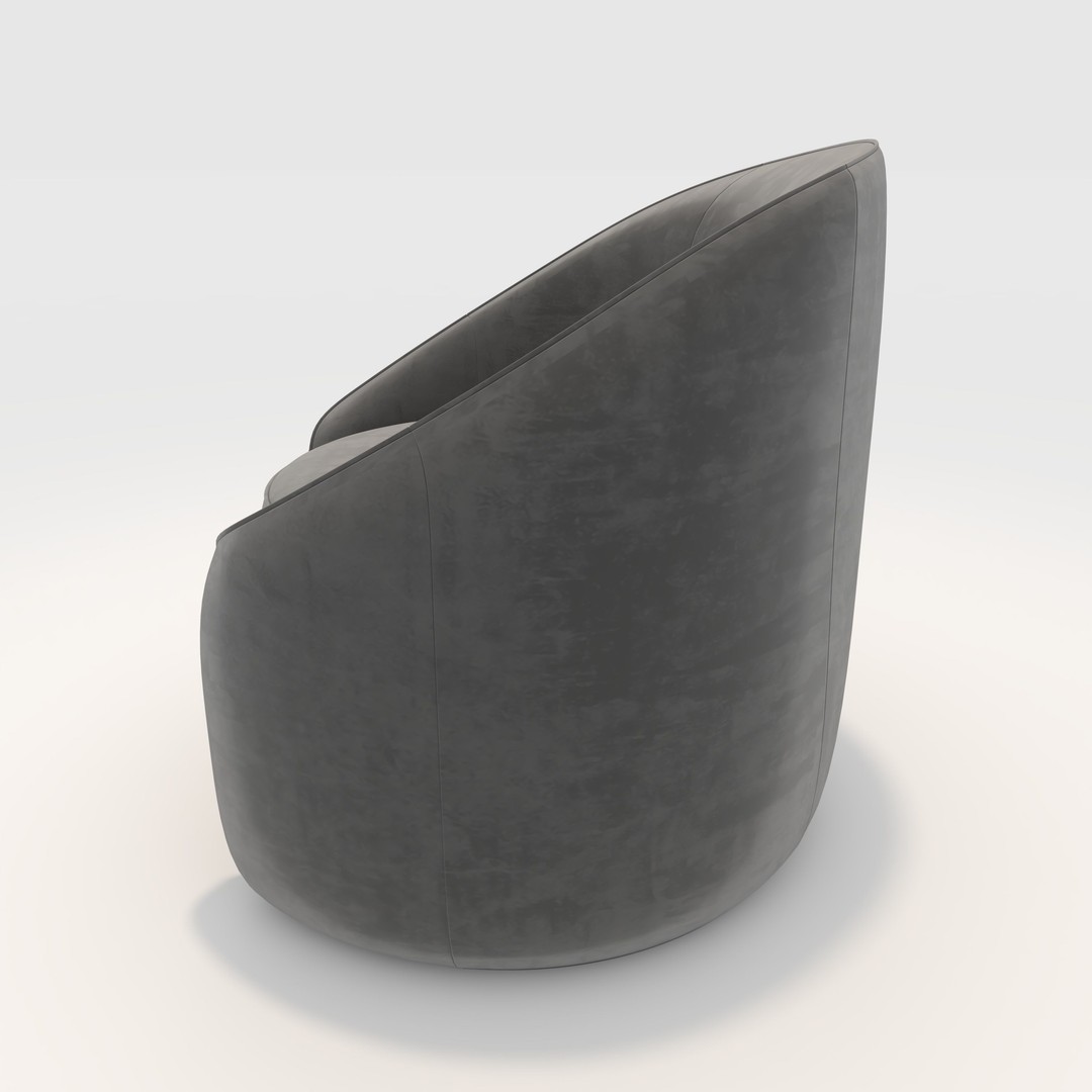 Armchair 29 3D Model – PBR Furniture Asset for Interior Design - View 6