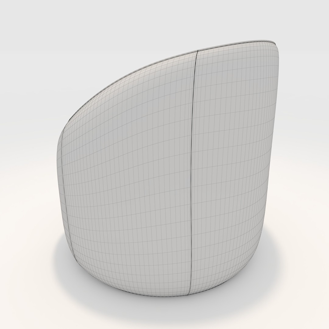 Armchair 29 3D Model – PBR Furniture Asset for Interior Design - View 9